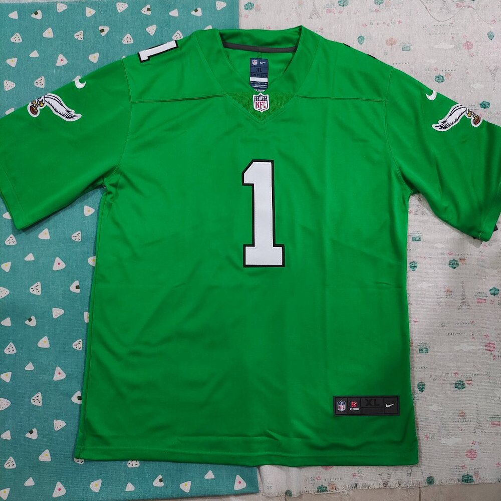 Philadelphia Eagles Kelly Jalen Hurts #1 Green Jersey